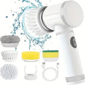 Cordless Electric Spin Scrubber – 5-in-1 Deep Cleaning Brush